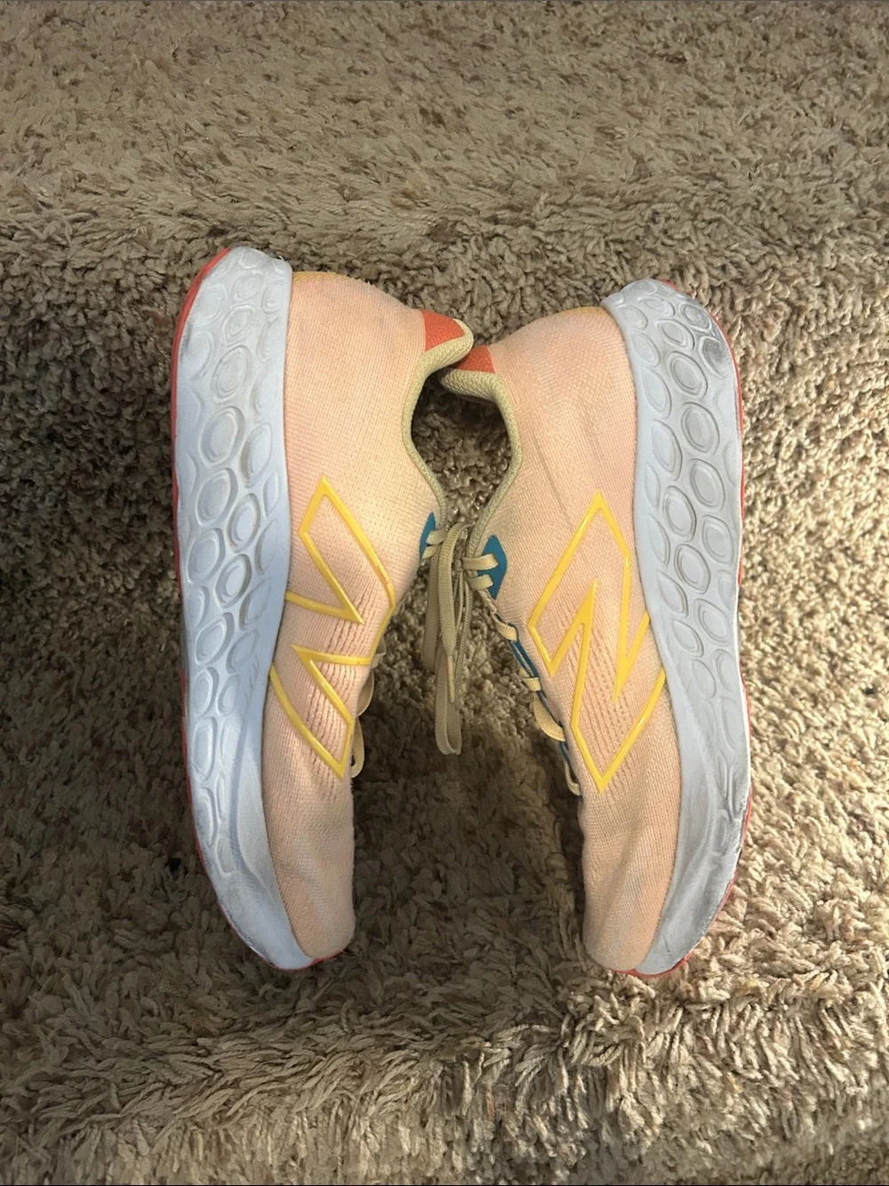 New Balance Fresh Foam White Peach Coastal Blue - Picture 5 of 7